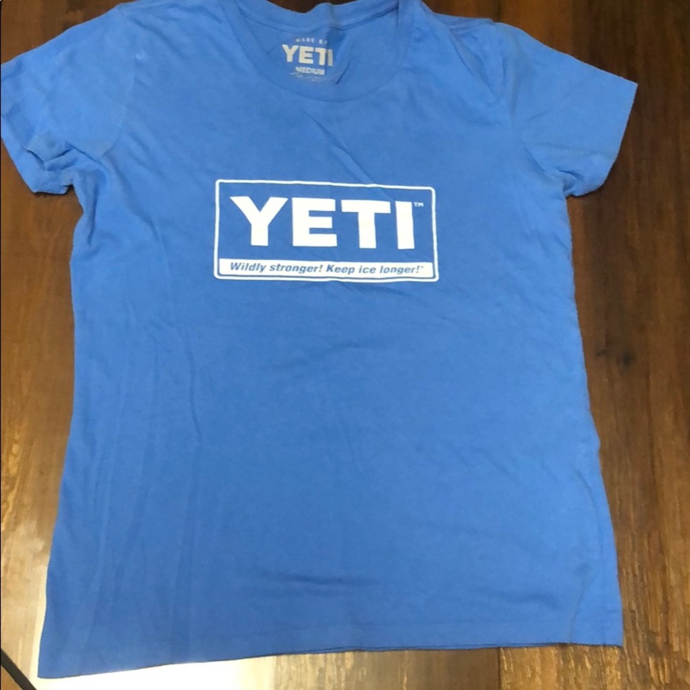 Blue YETI short sleeve shirt - Picture 3 of 6